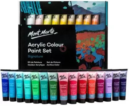 Juego de pinturas acrílicas Mont Marte 36pc x 36ml (Juego de 36, varios colores)
